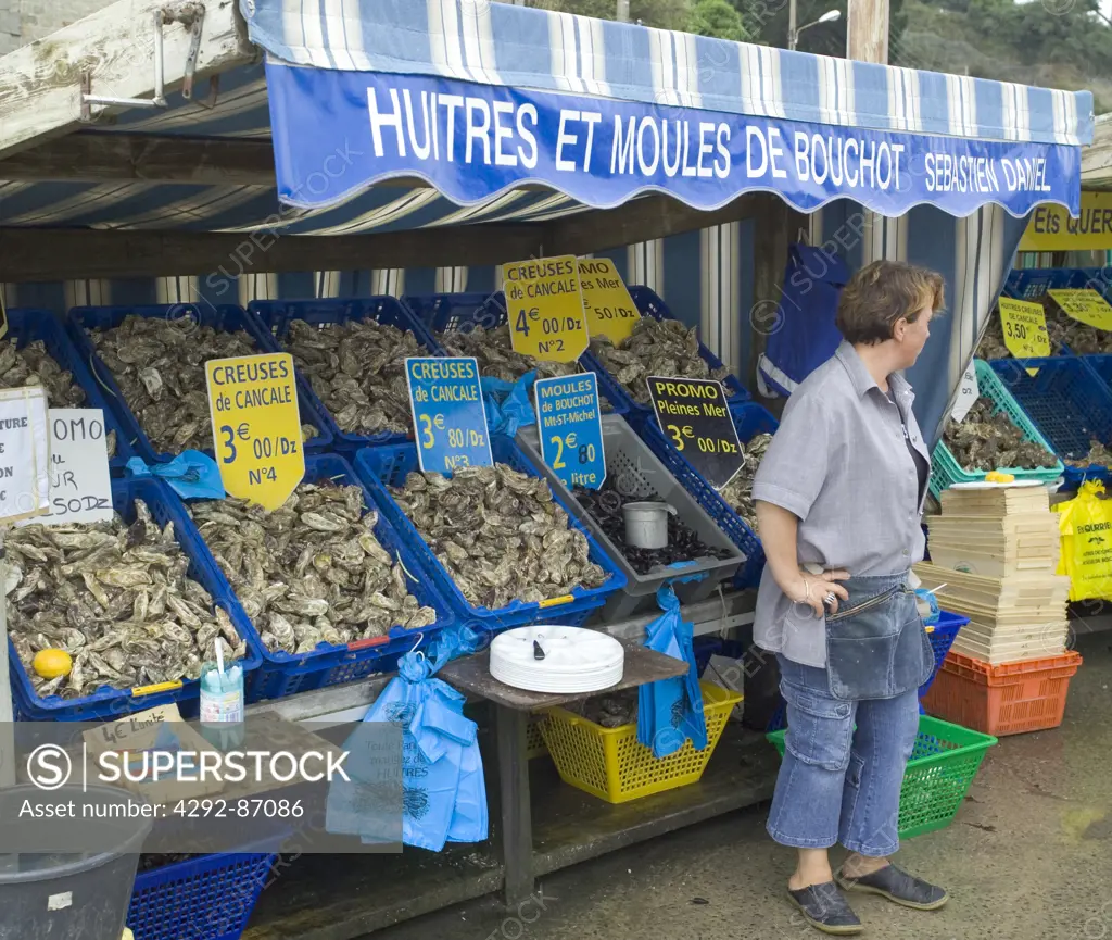 Brittany, St. Malo, fish market
