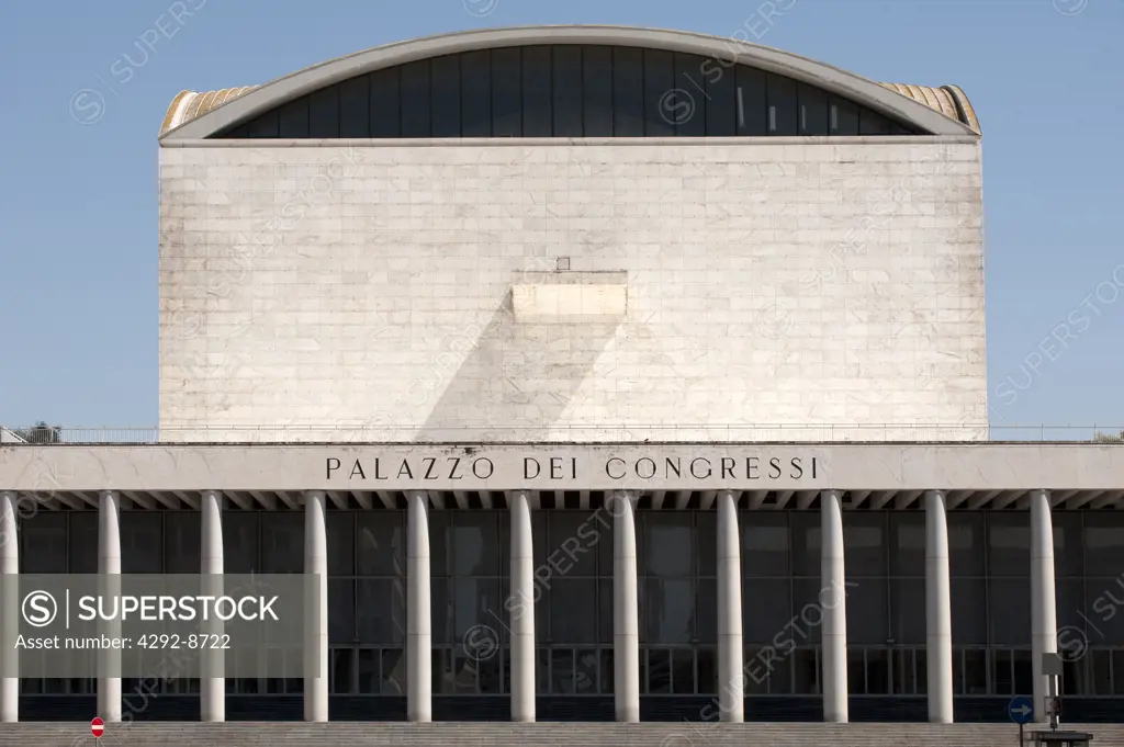 Italy, Lazio, Rome, Eur district, Palazzo dei Congressi