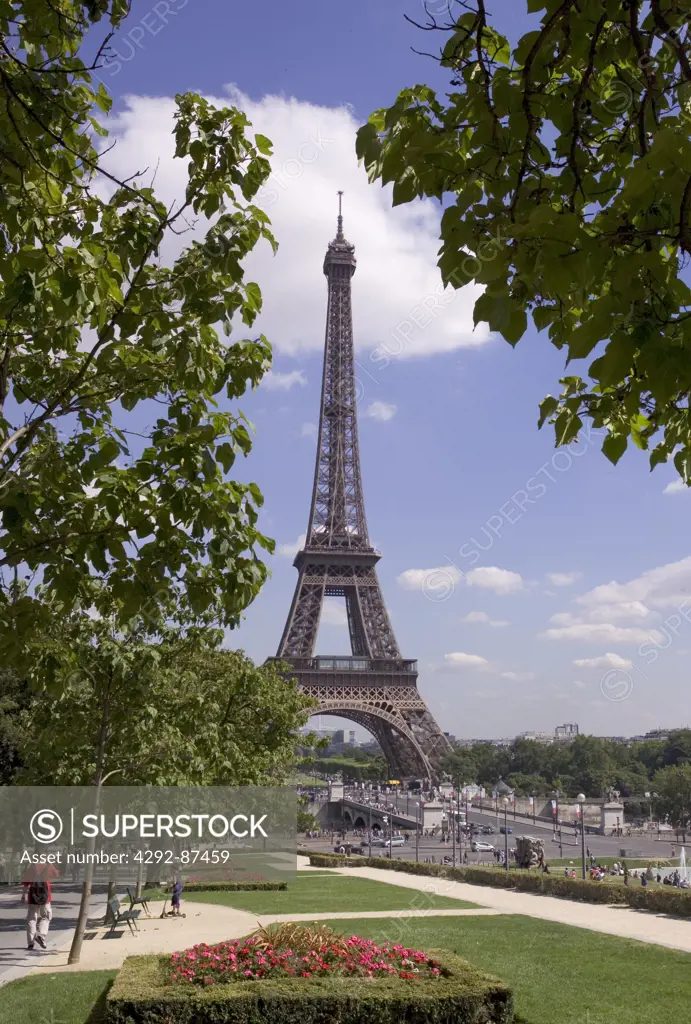 France, Ile-de-France, Paris, The Eiffel Tower