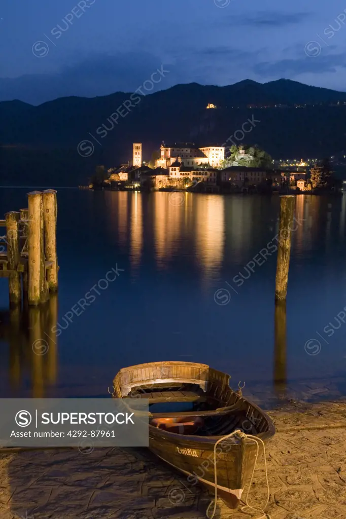 Italy, Piedmont, Verbano Cusio Ossola, Orta Lake, San Giulio Island