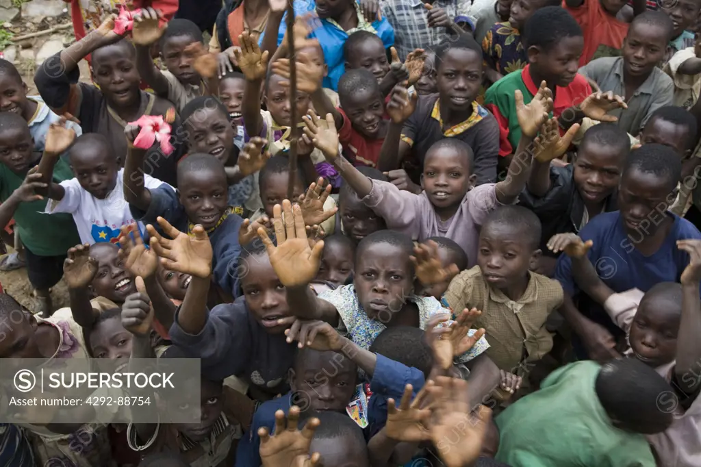 Africa, Burundi, group of children