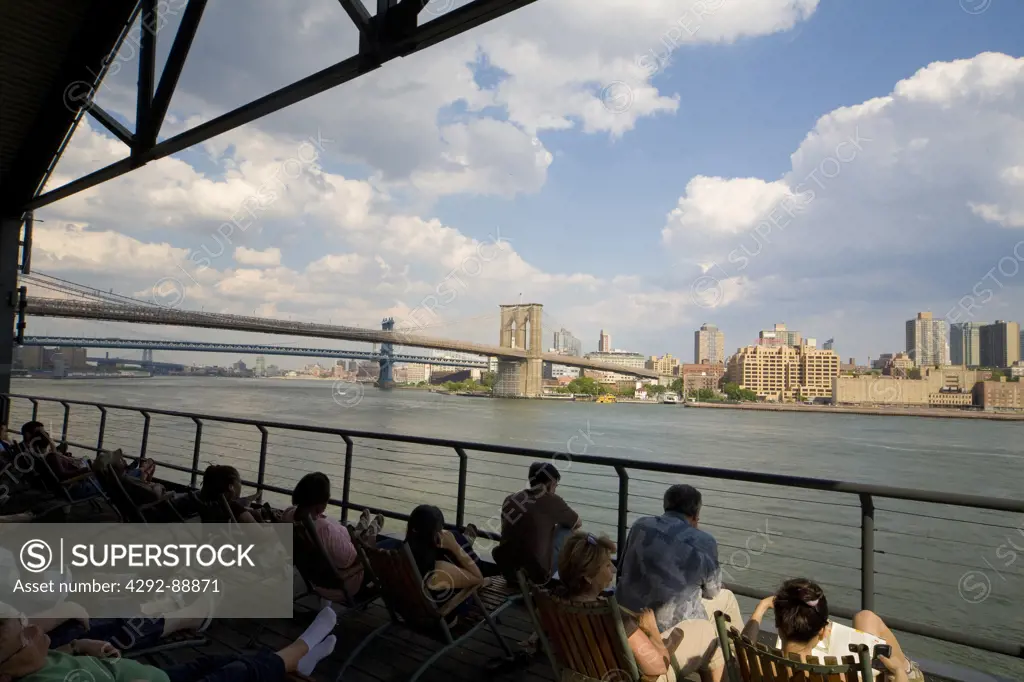 USA, New York Vity, the Brooklyn Bridge