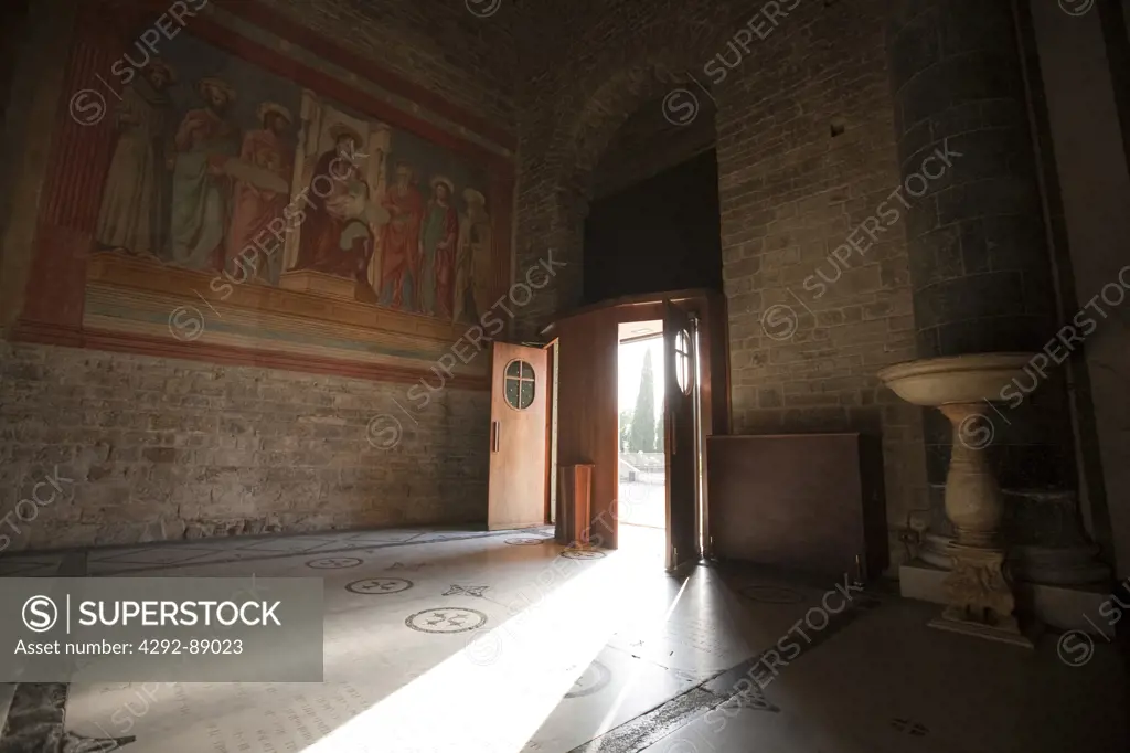Italy, Tuscany, Florence. Interior of San Miniato al Monte church