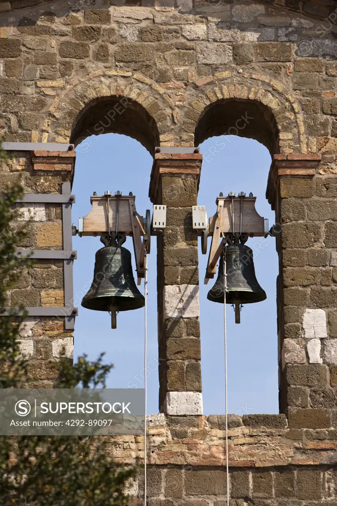 Italy, Tuscany, Montalcino, the bell tower