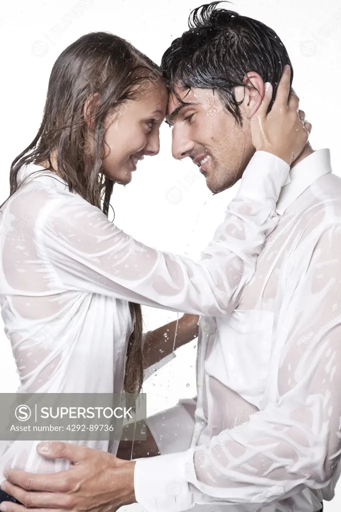 Couple under the shower