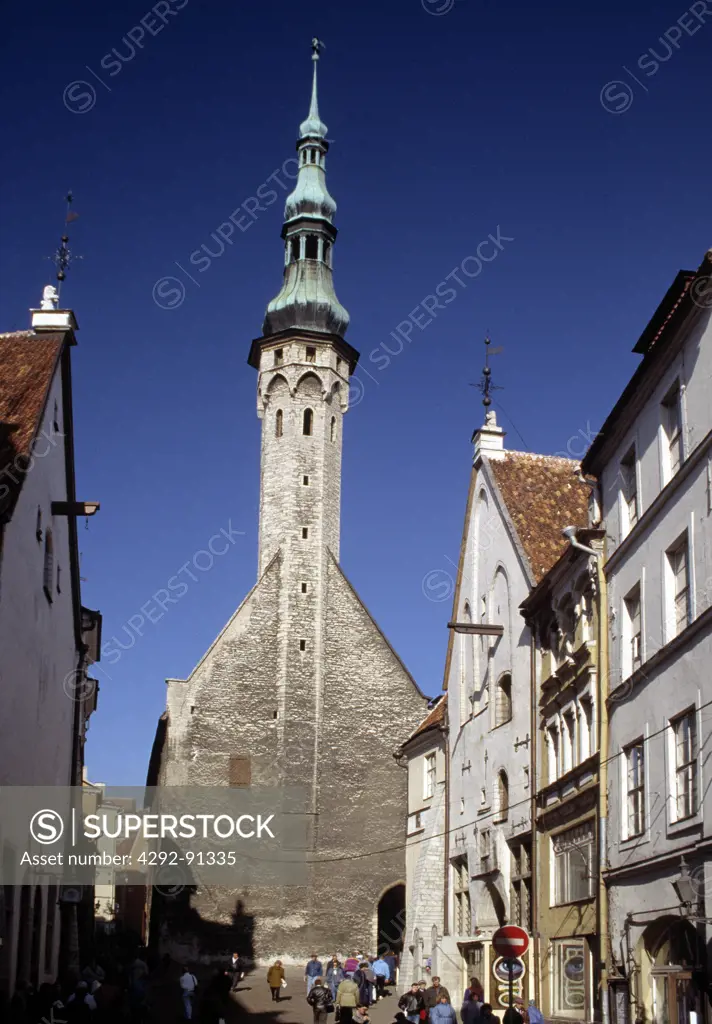 Europe, Estonia, Baltic, Tallinn, the town hall, gothic style
