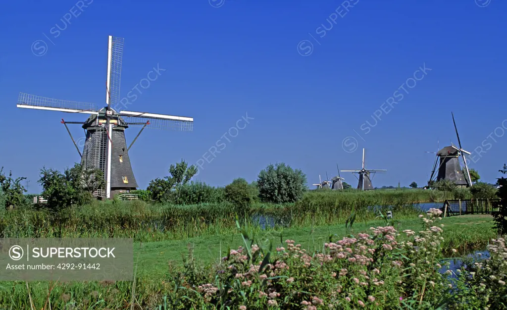Holland, Kinderdijk, Mill