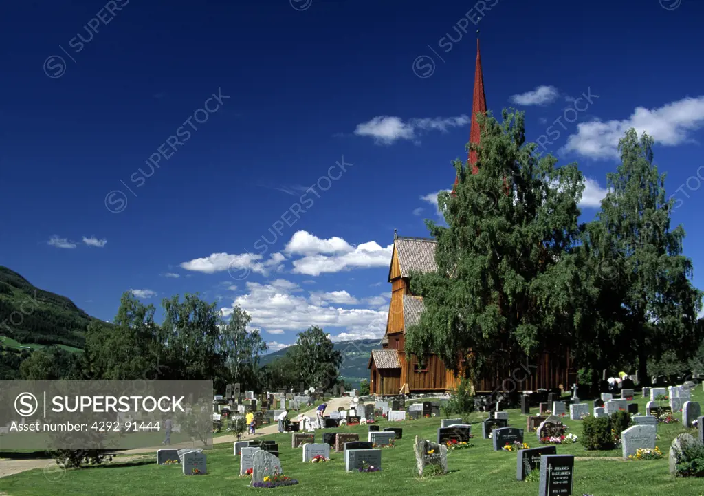Norway, Stave church of Ringebu, Stavkirke - medieval church in wood