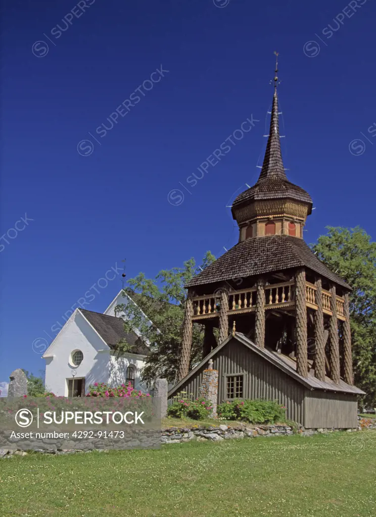 Sweden, Jamtland region, Are village, church from 13th century