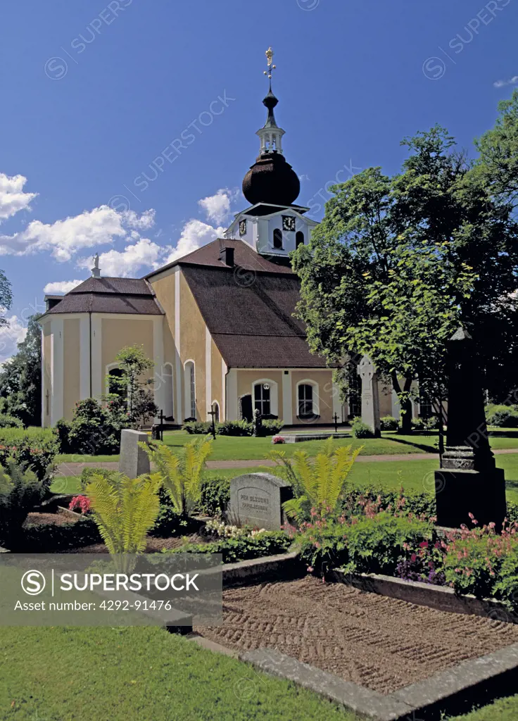 Sweden, Jalarna region, Leksand city the church