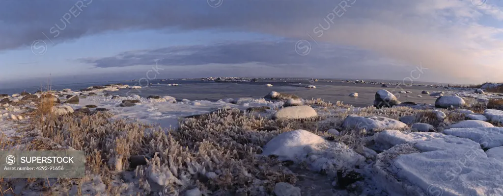 Estonia, the Baltic sea in winter time