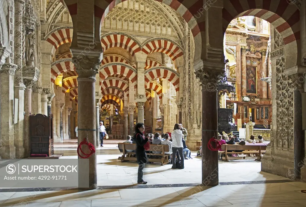Spain, Cordoba, interior of the Mezquita