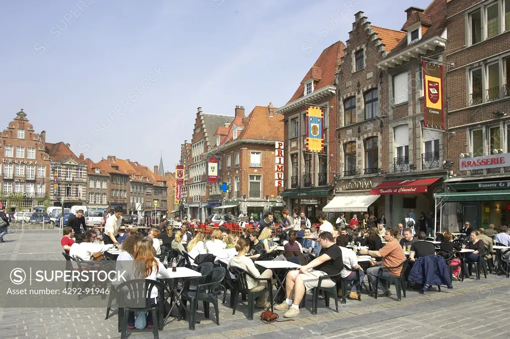 Belgium, Tournai, Hainaut province, the main square