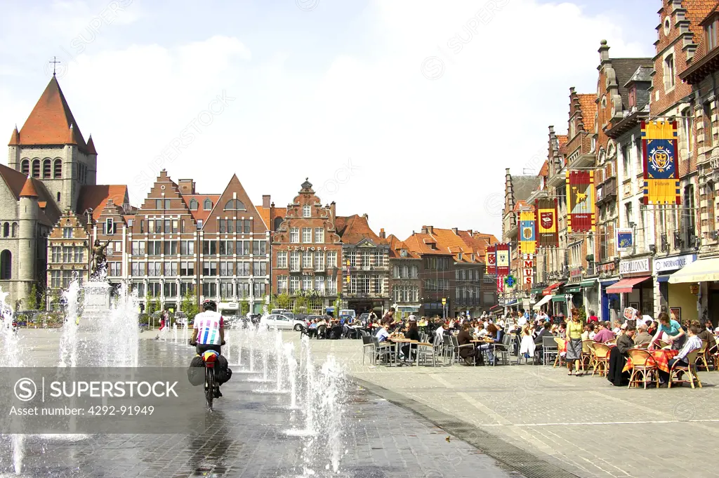 Belgium, Tournai, Hainaut province, the main square