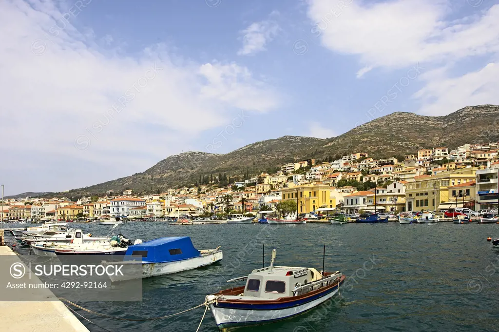 Greece, Samos, Vathi harbour