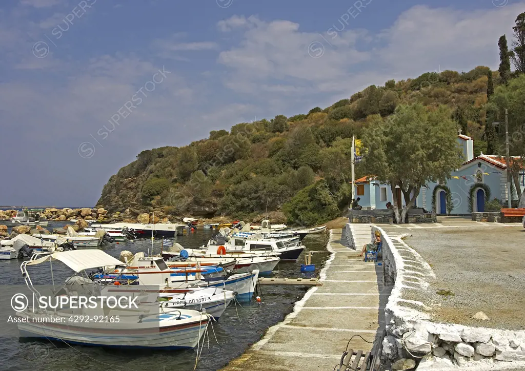Greece, Samos harbour in  Aghia Paraskevi Bay