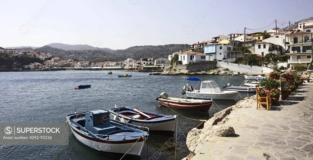 Greece, Samos, Kokkari harbour