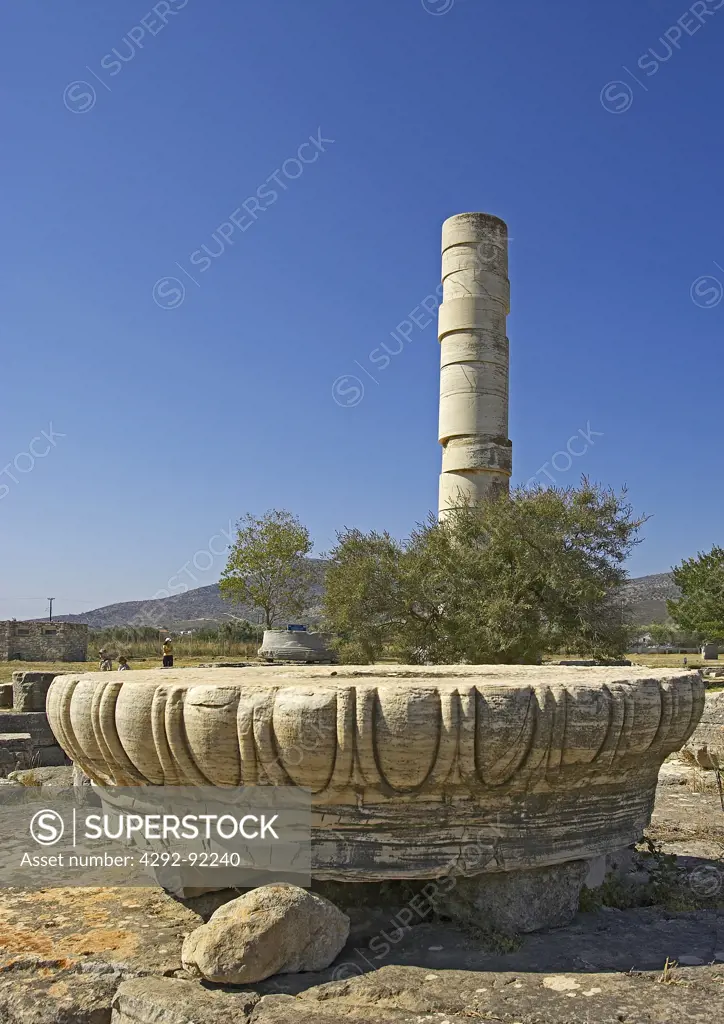 Greece, Samos, ruins of Herakles ruins