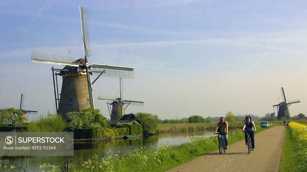 Europe, Netherlands, South Netherlands, Kinderdijk, windmills