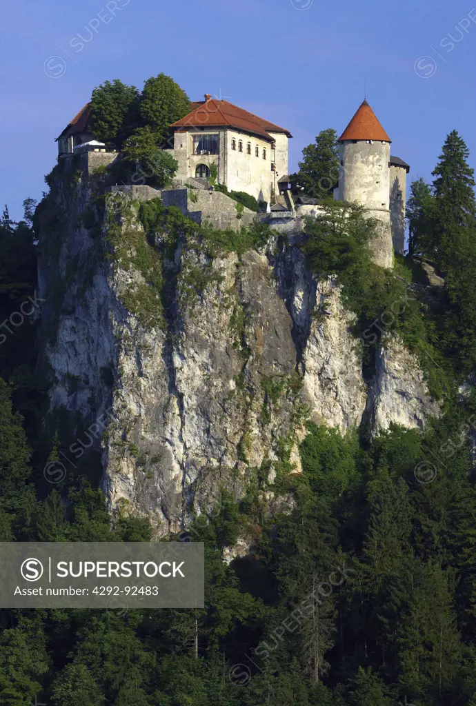 Slovenia, Gorenjska Region, Lake Bled, the castle