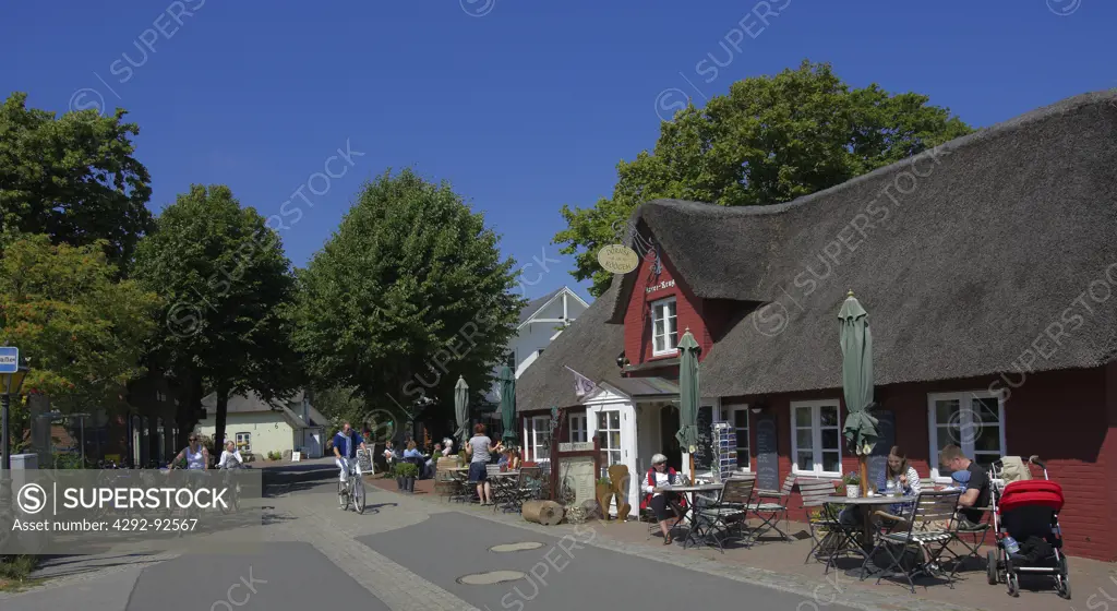 Germany, Schleswig-Holstein, Amrum island, typical houses