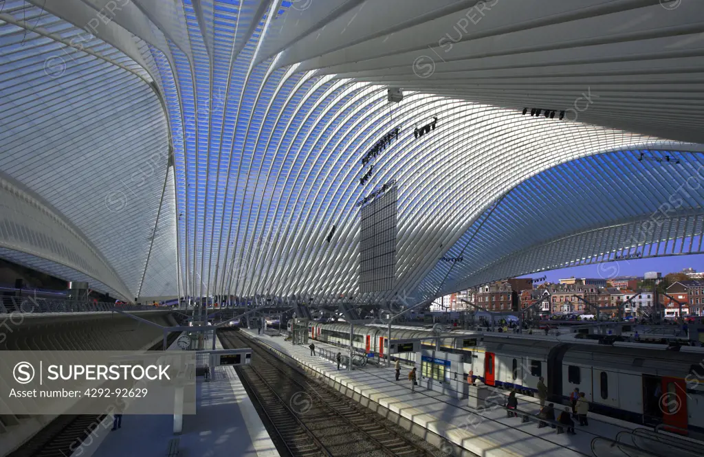 Belgiun, Liege, Guillemins Railway Station, Santiago Calatrava Architect