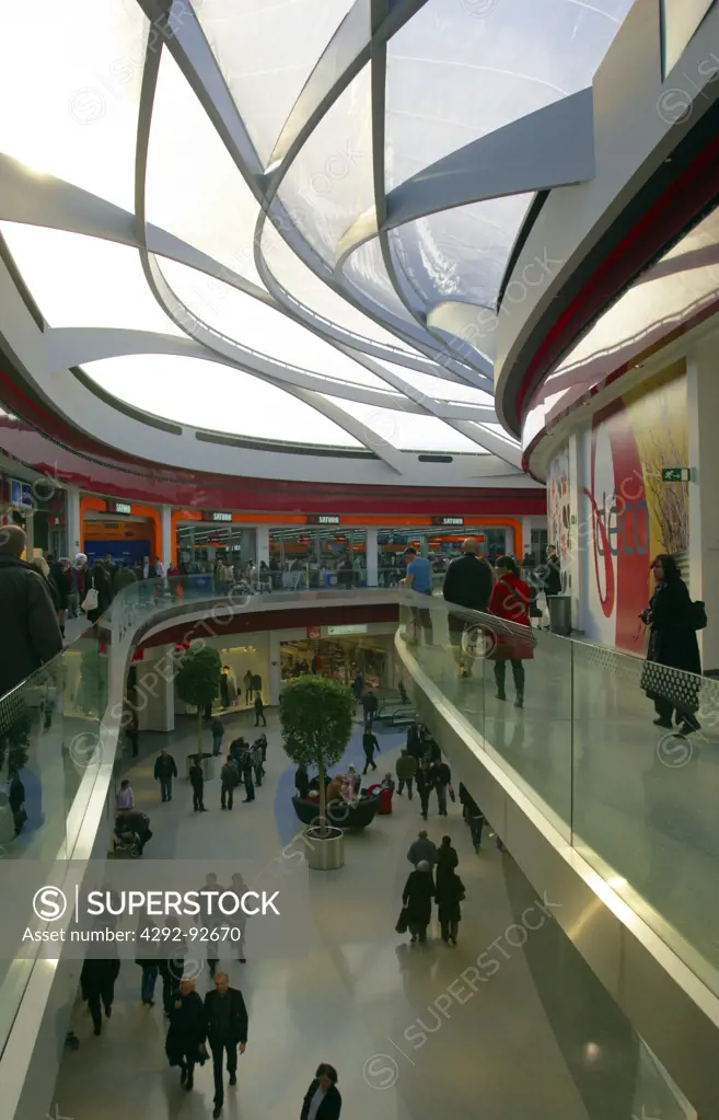 Belgium, Liege, Mediacity shopping centre by Ron Arad architect