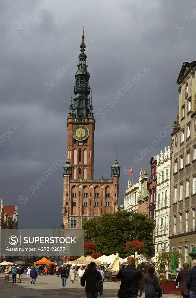 Poland, Gdansk, Dlugi Targ, Main Town Hall