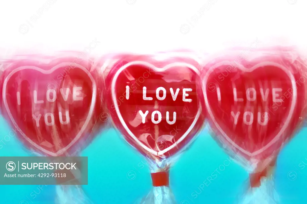 Heart shaped lollipops