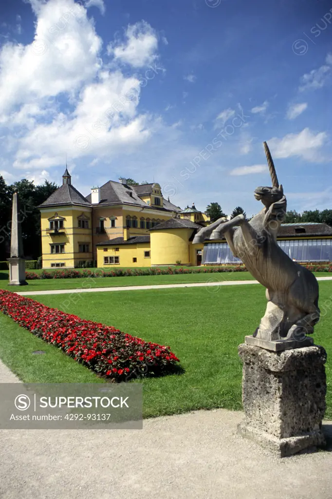 Austria, Salzburg, Hellbrunn castle, gardens