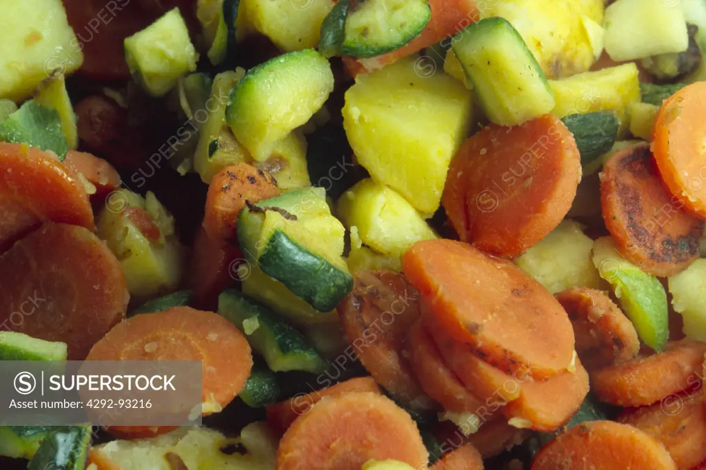 Cooked mixed vegetables