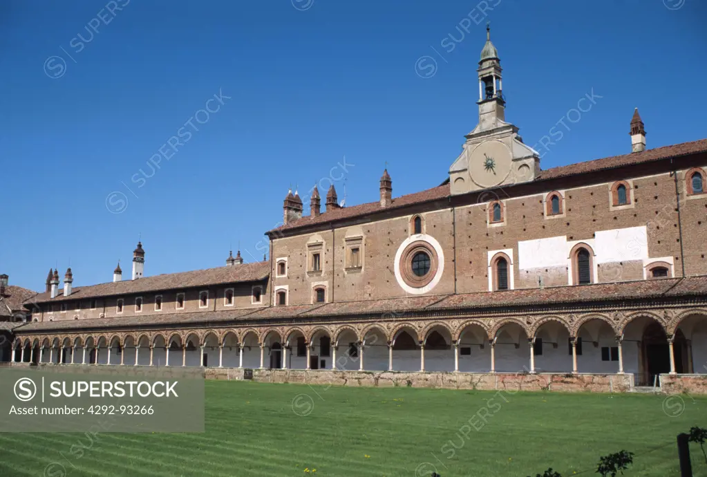 Italy, Lombardy, Certosa di Pavia