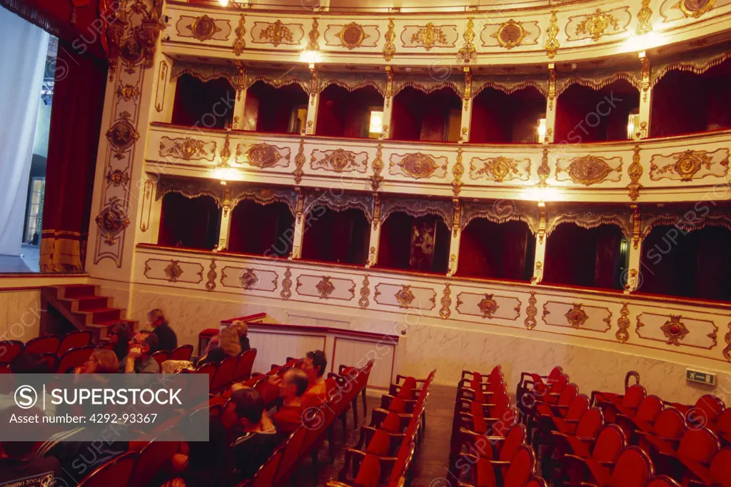 Italy, Busseto. Theatre Giuseppe Verdi