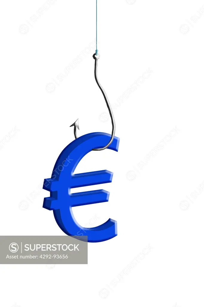 Euro, Money on Fishing Hook.