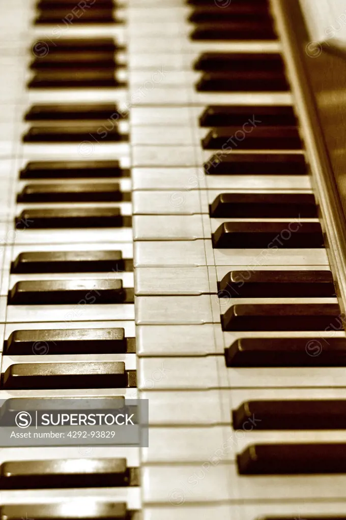 Harpsichord, Keyboard Close Up