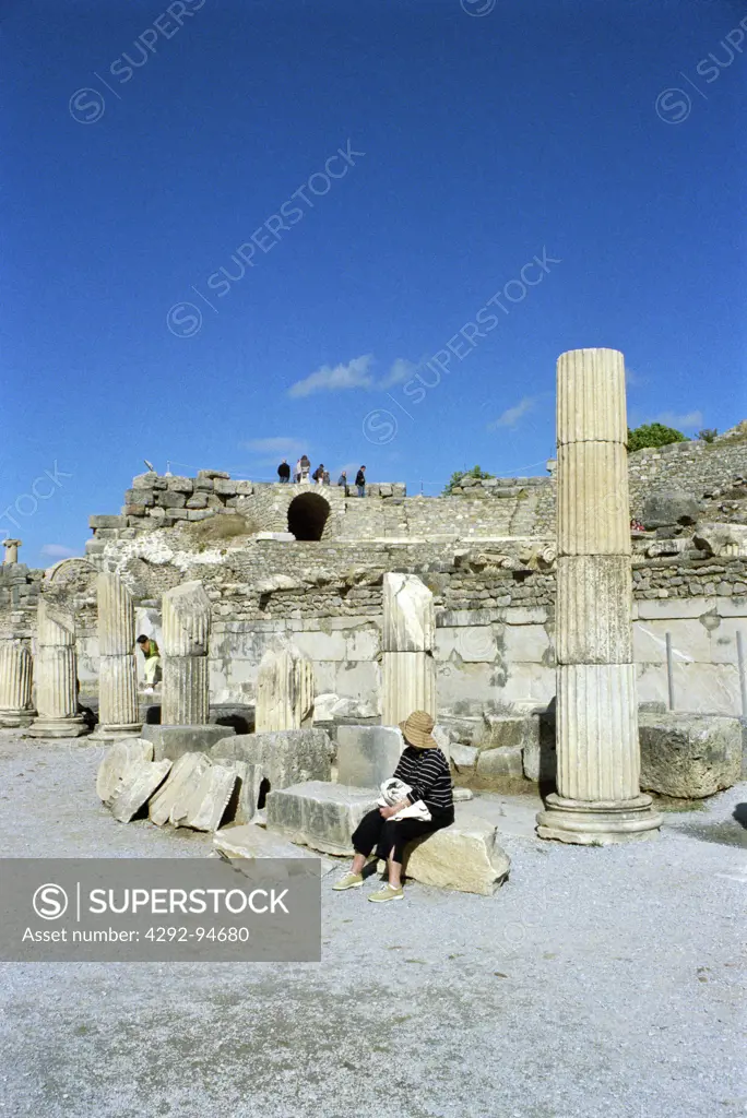 Turkey, Kusadasi, Ephesus, Historic Roman ruins