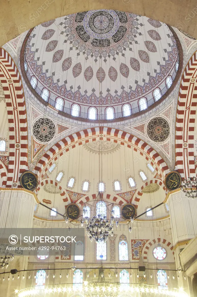 Turkey, Istanbul, Sehzade Prince's Mosque , Interior view