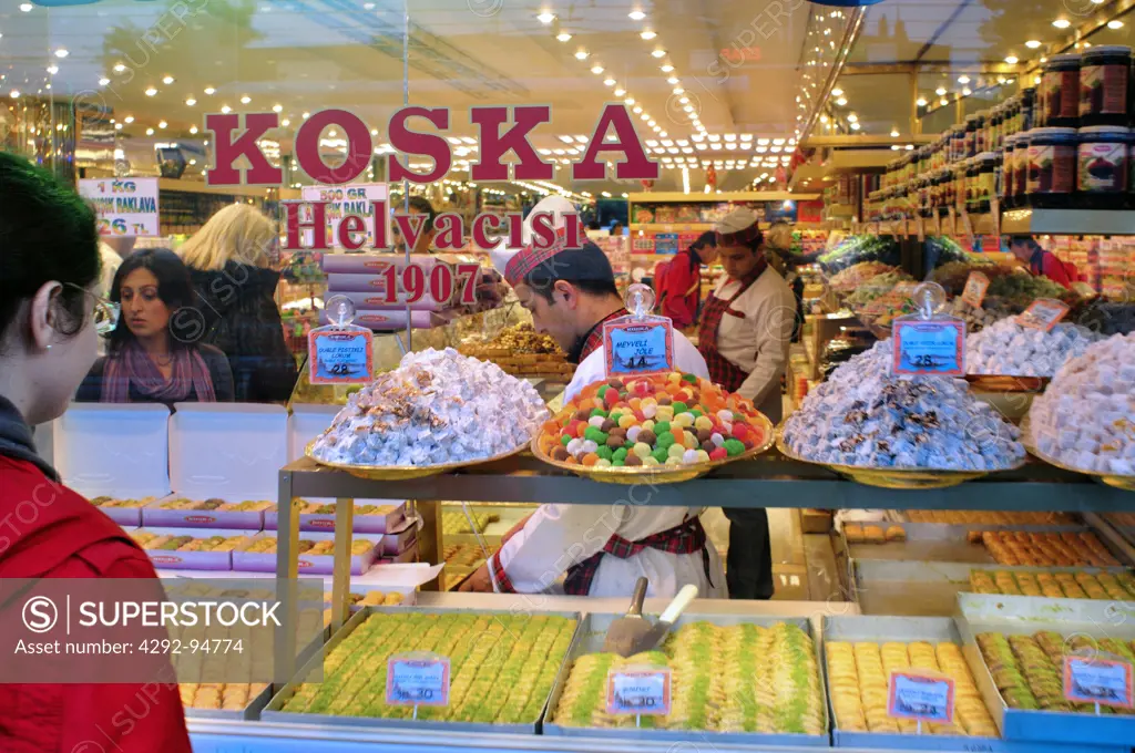 Turkey, Istanbul, Turkish Delight Shop