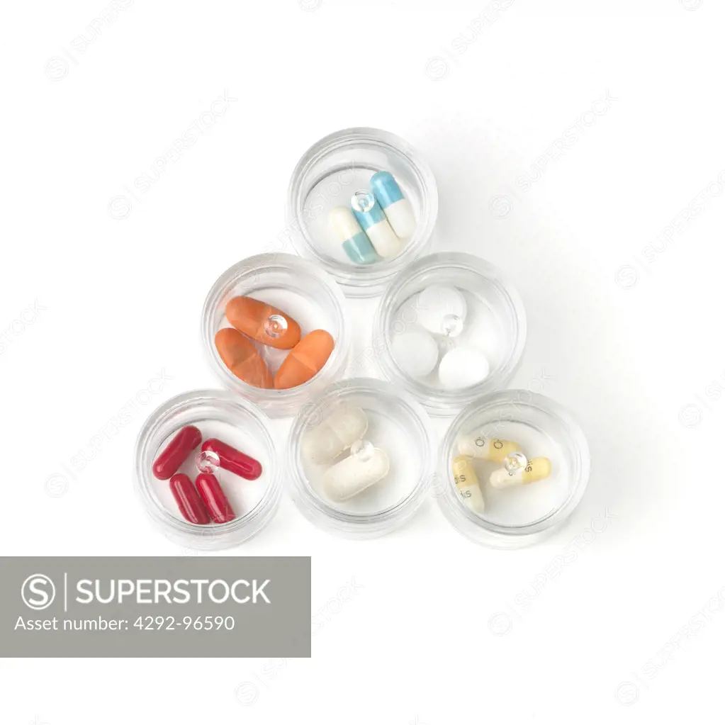 Pills in pillboxes