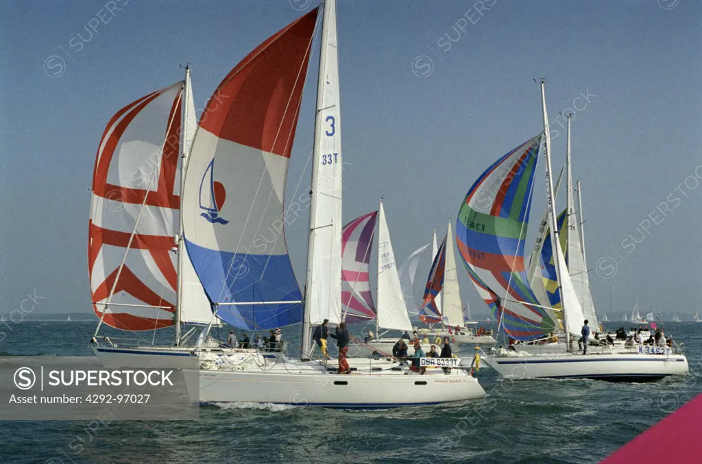 United Kingdom, race around the isle of Wight, regatta