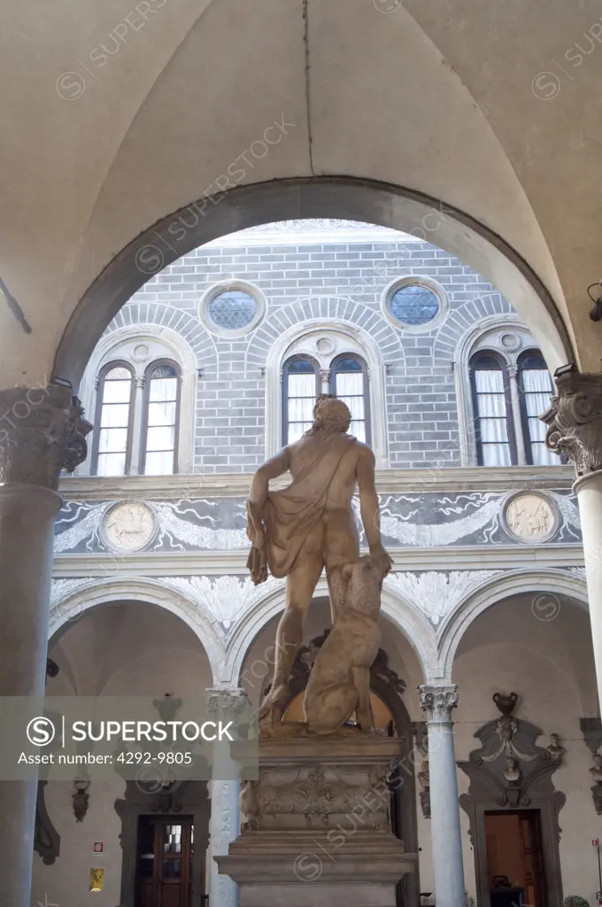 Italy, Tuscany, Florence, Palazzo Medici Riccardi Palace, Statue