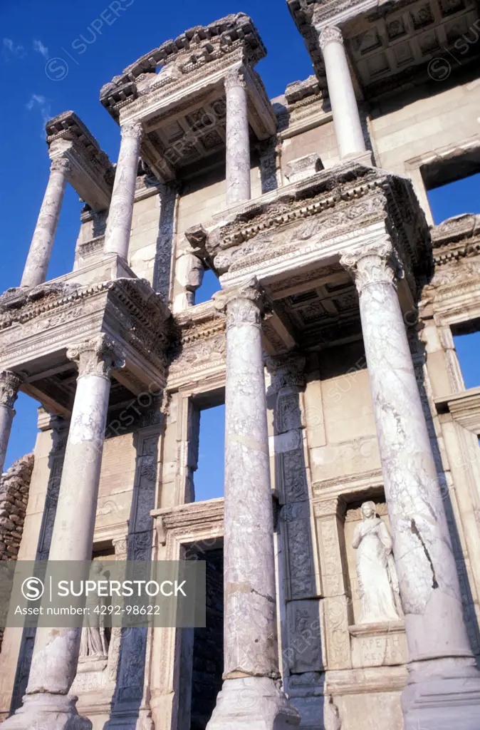Turkey, Ephesus ruins, the Library of Celsus