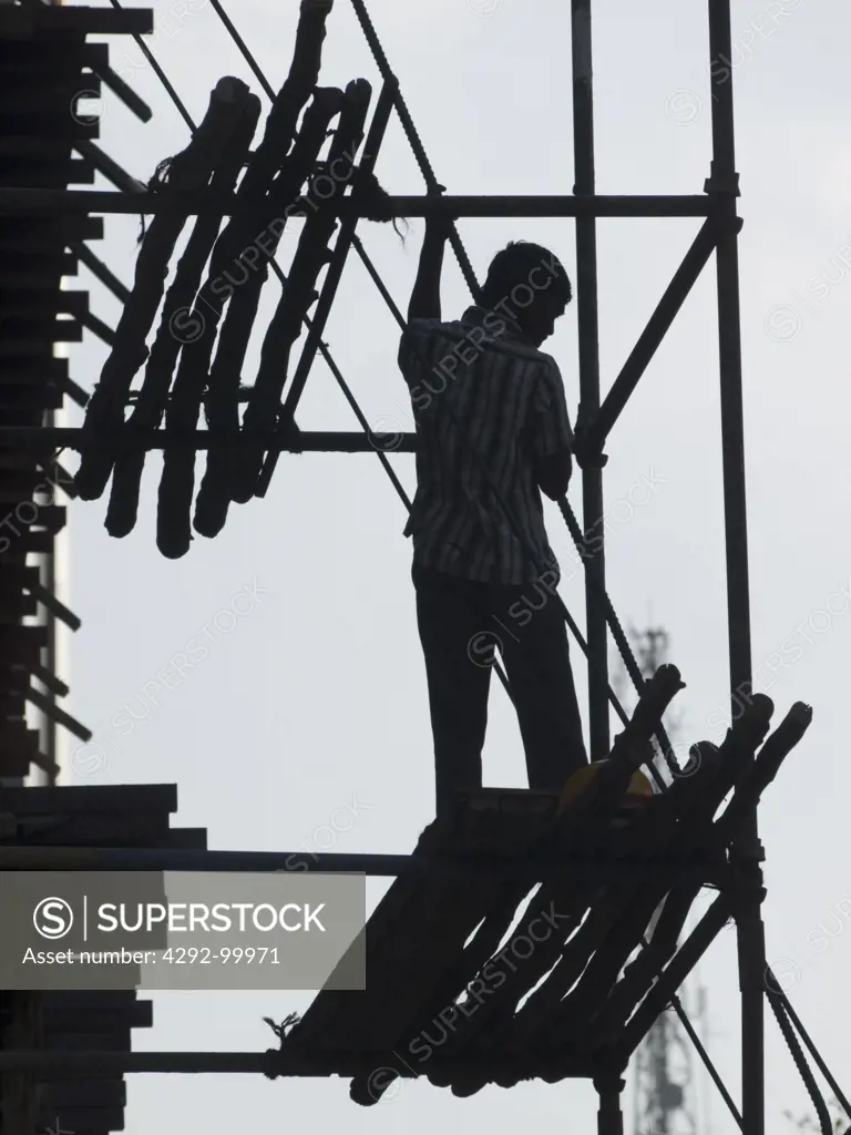 Worker on a construction site