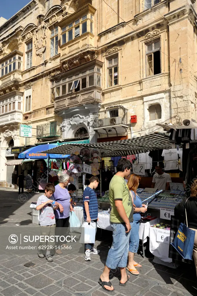 Malta, Valetta, town center market