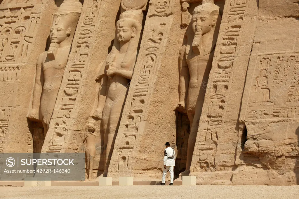 Egypt, Abu Simbel, the temple of Nefertari dedicated to Hathor
