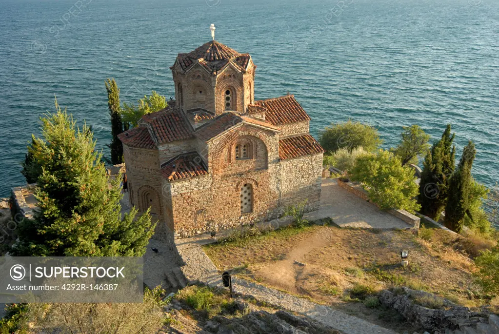 Macedonia, Ohrid. Macedonia, Ohrid. Sveti Jovan Bogoslov Kaneo church