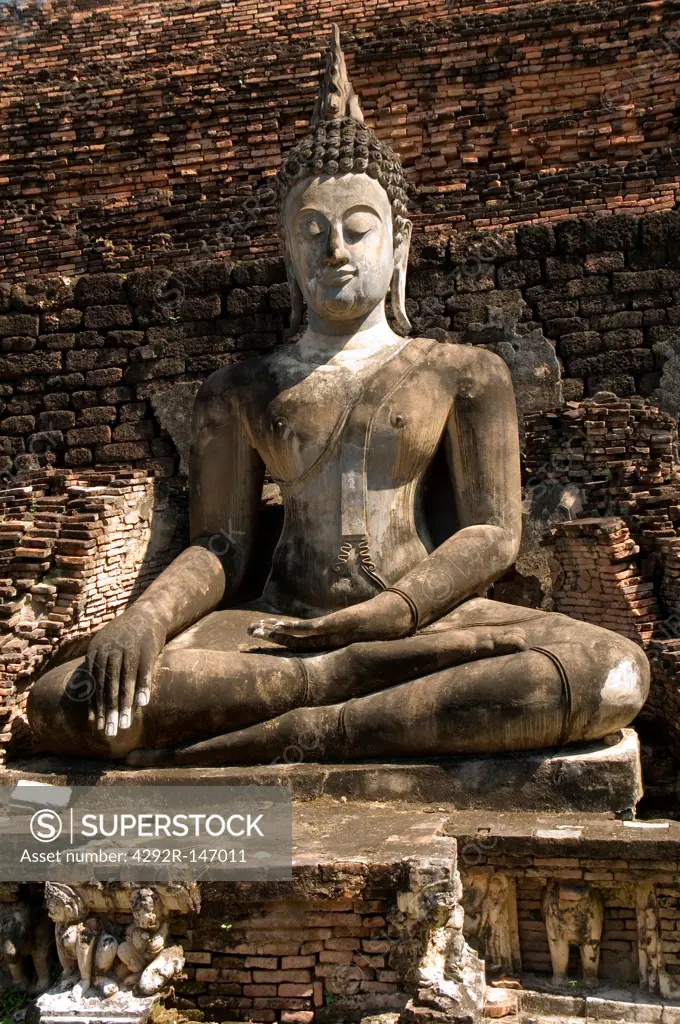 Thailand, Sukhothai, Sukhotai Historical Park, Temple Wat