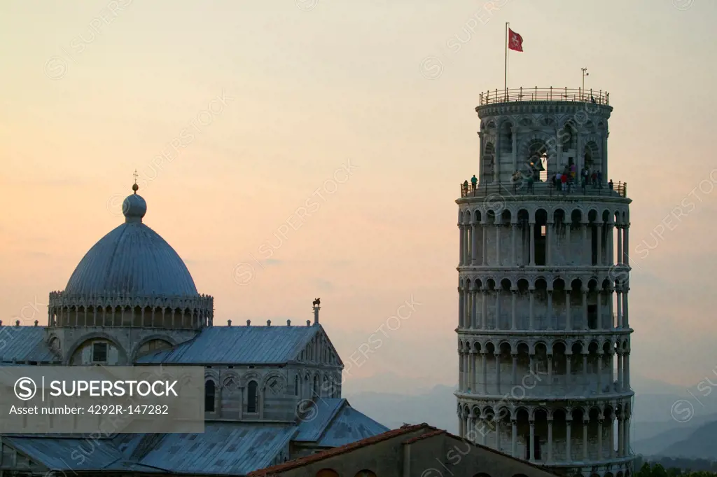 Cathedral and Leaning Tower of Pisa, Campo dei Miracoli, Tuscany, Italy