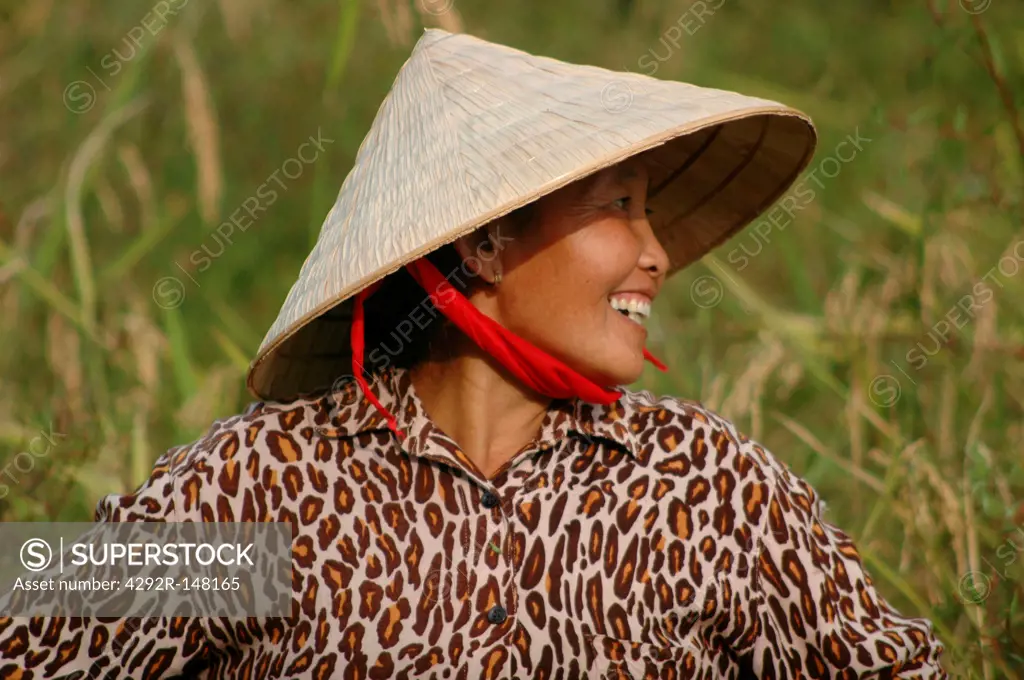 Laos, Vang Vieng, woman farmer