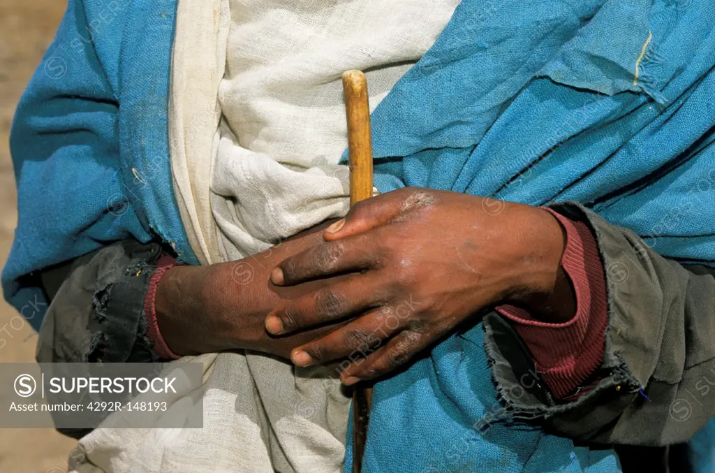 Africa, Ethiopia, close up of child's hands